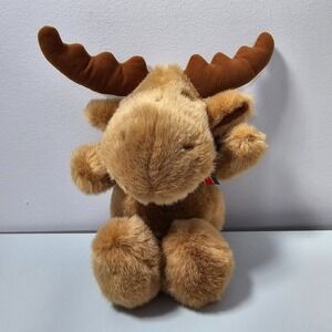 Prestige Toy Corp Moose‎ Plush Jingle Bell Rattle Christmas Stuffed Animal 90s